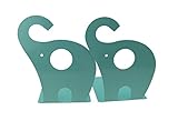 Niedlicher Elefant Buchstütze für Kinder, Metall Buchstütze, Buchstützen fürs...
