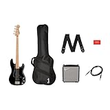 Squier Affinity Series Precision Bass PJ Pack MN Black - Pack basse électrique