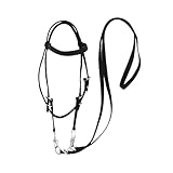 Gepolstertes Pferdehalfter mit verstellbarem Kinn, Trainingshalfter mit verzinkten Beschlägen,...