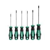 TX Schraubendreher Set für Torx Schrauben 6 tlg. mit ENSURE-Tip aus Q-50 Stahl von WIESEMANN 1893 I...