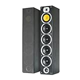 Fenton SHFT57B Standlautsprecher Paar 600 Watt Passiv Floorstanding Hi-fi Speakers, HiFi...