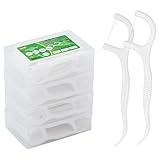 Zahnseide Dental Floss 200 Stück Zahnseide Stick mit Zahnstocher Halter, Zahn Draht Zahnpflege...