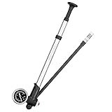 CalmGeek Hochdruck Dämpferpumpe Fahrrad Stoßdämpferpumpe mit Manometer 300 PSI Hochdruck Fahrrad...
