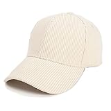 JOYISURE Baseball Cap Unisex Einfarbige Cord Baseballmütze Sommer Beiläufiger Schirmmütze...