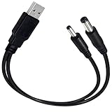 MOIDHSAG USB-auf-Stromkabel für kleine Elektronik und Geräte, super praktisch, 5,5 x 2,1 mm, 3,5 x...