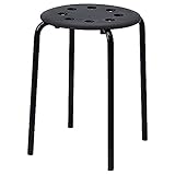 Marius Hocker in schwarz stapelbar (45cm)