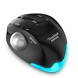 zelotes Kabellose Trackball Maus,Bluetooth,4800DPI,8 Tasten,Daumenbedienung,Wiederaufladbar,...