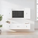 FUDUGEHMIOFWFJJ fernsehschrank,fernsehtisch,tv Bank,5-TLG. TV-Schrank-Set Weiß...