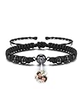 PiercingJak Projektion Armband mit Bild im Stein Hämatit Fotoarmband mit eigenem Foto Armbänder...