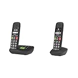 Gigaset E290A - Schnurloses Senioren-Telefon, schwarz. & E290HX - Schnurloses DECT-Telefon für...