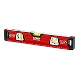 STIER Premium Wasserwaage, mit Magnet und drei Libellen, 400 mm, 0,5 mm/m, vertikal und horizontal...