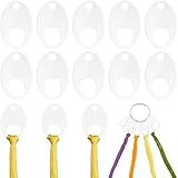GORGECRAFT 30 ovale Stickgarn-Spulen, 5,1 x 3,3 cm, transparentes Acryl, schmaler...