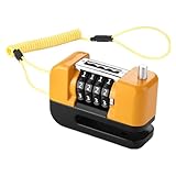 Motorrad Radschloss, Radscheibe Sicherheitsschlösser mit 4-stelliger Kombination, Reiten...