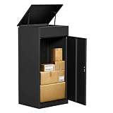 Paketbox Briefkasten mit Paketfach Paketbox Draussen Groß XXL Diebstahlgeschützter...