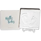 Baby Art Magic Box, Gipsabdruck Geschenkbox aus Metall, für Baby Handabdruck oder Fußabdruck,...