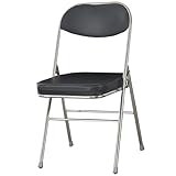 Klappstuhl mit Metallrahmen, gepolsterter Sitz und Rückenlehne, tragbarer Aktivitätsstuhl für...