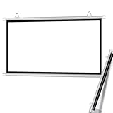 EIYAVVIDV 30 40 50 60 72 Zoll Projektionsleinwand Manuell Rollo Beamer Leinwand 16:9/4:3 HD Heimkino...