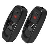 IWOWHERO 2 Stück Praktischer Push Button Inline Schalter mit Kontrollleuchte Einpoliger Ein aus...