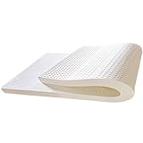 Matratzenauflage aus Naturlatex, 7,5 cm dick, atmungsaktiv & bequem, strapazierfähig & stützend,...