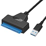 Unnderwiss kabel adapter Sata to usb Kompatibel mit externen und internen Festplatten SSD/HDD 2.5...