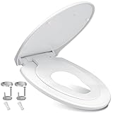 KESSER® WC Sitz mit Absenkautomatik Toilettendeckel Quick-Release-Funktion und Softclose - einfache...