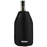Le Creuset, Aktiv-Weinkühler für Wein oder Champagner, Schwarz, Wasserabweisender Stoff, 22 x 15.5...