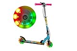 FA Sports - Velotouro Tretroller für Kinder, höhenverstellbar, mit LED-beleuchteten Rädern,...