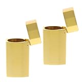 ZUNOXAZ 2 Stück Zinklegierung Feuerzeug Schutzhülle Robuster Metall Zigarettenanzünder Halter mit...