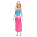 Barbie Fantasie-Puppe für Mädchen in Blau und Rosa, mit abnehmbarem Band, für Mädchen ab 3...