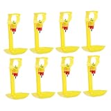 SHINEOFI 8 Stück Automatische Hühnertränke aus Langlebigem Installieren Frostsicher für...