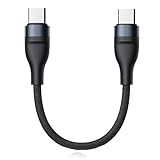 USB C auf USB C Kabel Kurz [25CM], 66W USB C Kabel PD Schnellladekabel, Nylon Typ C Ladekabel,...