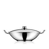 WMF Party Taiwan Wokpfanne Induktion 36 cm, Wok mit Deckel und Ablagegitter, Wok Induktion mit...