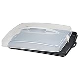 Xavax Kuchen Transportbox rechteckig (Kuchenbox für Blechkuchen, Kuchencontainer mit Deckel und...