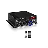 Verstärker for mehrere Geräte, ferngesteuert, Bluetooth-kompatibel 5.0, USB, AUX, RCAs,...