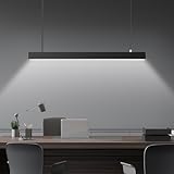 Zewanny LED Hängeleuchte Esstisch,Moderne Pendelleuchte 150CM Höhenverstellbar,Schwarz Esszimmer...