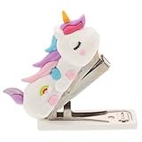 HOMOBABE Einhorn Heftgerät Kleiner Dekorativer Handhefter aus Edelstahl für und Büro Geeignet...
