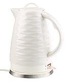 Rosenstein & Söhne Keramik Wasserkocher: Porzellan-Wasserkocher WSK-270.rtr, 1,7 Liter, 1.500 Watt...