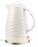 Rosenstein & Söhne Keramik Wasserkocher: Porzellan-Wasserkocher WSK-270.rtr, 1,7 Liter, 1.500 Watt...