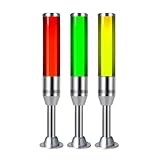 Industrielle Warnleuchten LED Dreifarbige Anzeigelampe CNC-Maschine Lauter Ton Warnlampe Werkstatt...