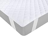 Utopia Bedding Gesteppte Matratzenauflage 140 x 200 cm, Weicher Mikrofaser-Matratzenbezug,...