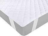 Utopia Bedding Gesteppte Gurt Matratzenauflage 160 x 200 cm - Weich Mikrofaser Matratzen Topper,...