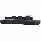 BEDOIN Abschnitts -Couch -Sofa, L -förmige Moderne Wolkencouch für Wohnzimmermöbelsets mit...