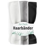 greate 3er Set Haarbänder Damen & Herren - Elastisches Haarband Damen - Stirnband Damen Sport -...