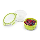 Emsa N10722 Clip & Go Fruit Bowl Frischhaltedose | 1,1 L | Siebeinsatz für länger anhaltende...