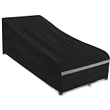 Dokon Gartenliege Abdeckung Wasserdicht, Sonnenliege Abdeckung Winterfest 420D Oxford Gewebe...
