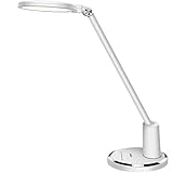 JUKSTG Schreibtischlampe LED, 12W Büro Tischleuchte TouchBedienung Dimmbar 10 Helligkeits 5...