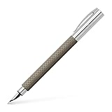 FABER-CASTELL 147050 - Füller Ambition OpArt, Federstärke M, black sand
