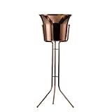 Eiskübel Edelstahl-Wein-Eiskübel mit Stahleimer-Ständer, Weinkühler auf Ständer, Küchen- und...