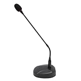 RASTKY Nieren-Schwanenhals-Kondensatormikrofon, Verstellbares Tischmikrofon für Sprachvorträge,...