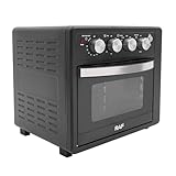 Mini Backofen 25L Miniofen Pizzaofen mit Timer 80-230°C Antihaft-Beschichtung Drehspieß Backblech...